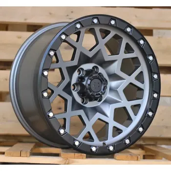 Alu kolo Alu kola Racing Line JT245, 17x9 6x114.3 ET, šedivá matná + leštění