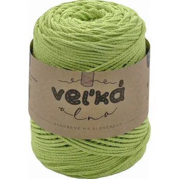 Příze VEĽKÁvlna VEL'KÁ vlna bavlněná šňůra na háčkování 2mm Pistácie