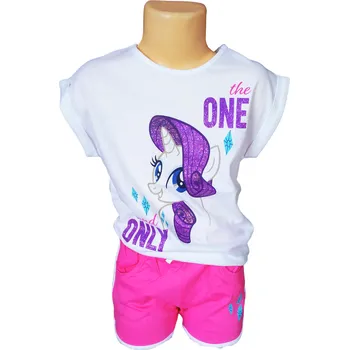 Dívčí sukně Sun City Dívčí letní set MY LITTLE PONY se šortkami Bílorůžová, Velikost: 98 98