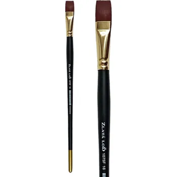 Umělecký štětec Plochý štětec Zlatá loď 1120F – velikost 22