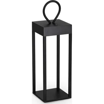 Venkovní osvětlení Ideal lux 323237 ENYA venkovní přenosné dekorační svítidlo V300mm LED 5W 300/160lm 3000K IP54 černá, nabíjecí baterie, ON/OFF