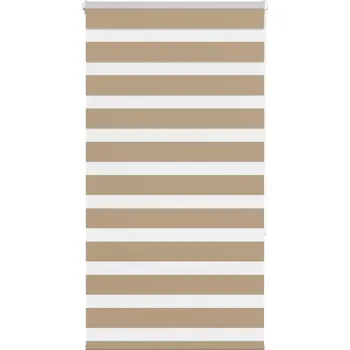 Stavebniny vidaXL Zebra roleta 75x150 cm šířka látky 70,9cm polyester [4014750] Barva: sand brown