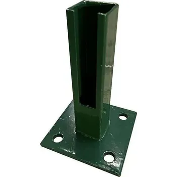 German Montážní patka pro zahradní sloupky 4 x 4 cm / kov / zelená