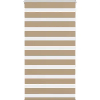 vidaXL Zebra roleta šířka látky 75,9 cm polyester [4014127] Barva: sand brown