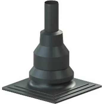 Komín Komínová hlavice pevná (komplet) Almeva Starr DN 60, černá, plast