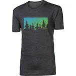 Progress HRUTUR "FOREST" pánské merino triko šedý melír Velikost: M