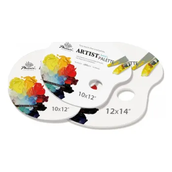 Paleta na barvy Papírové palety Phoenix oválné 40ks 30x40cm