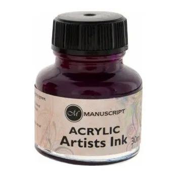 Umělecký štětec Kaligrafický inkoust Manuscript 30ml – fialový
