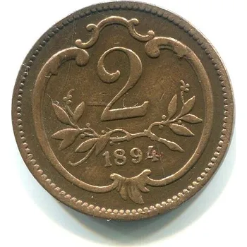 František Josef I. 2 Heller 1894.