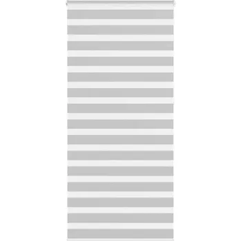 Roleta vidaXL Zebra roleta šířka látky 90,9 cm polyester [4014806] Barva: světle šedá