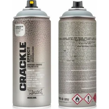Barva ve spreji Montana Crackle effect 400ml - bílý