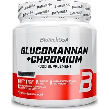Speciální výživa BioTech USA Glucomannan + Chromium 225 g