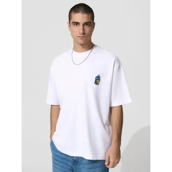 Pánské tričko Tričko s ozdobnou výšivkou - XL - House - bílý - 999GU-00X