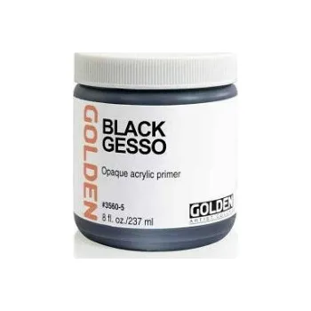 Výtvarná barva Golden 3560 Black Gesso 946ml