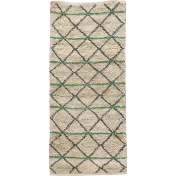 Koberec House Decor House Doctor - Koberec 200 x 90 cm s geometrickými prvky / zelená