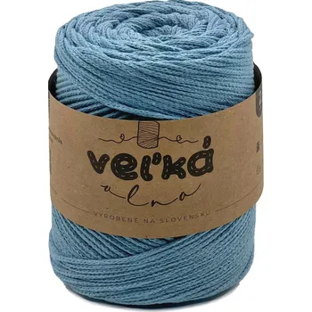 Příze VEĽKÁvlna VEL'KÁ vlna bavlněná šňůra na háčkování 2mm Čekanka