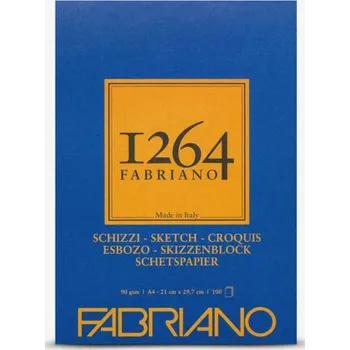 Výtvárné potřeby Skicák Fabriano Schizzi 1264 lepený 90g A4
