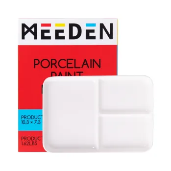 Paleta na barvy Porcelánová paleta / miska se 3 důlky 25x18cm