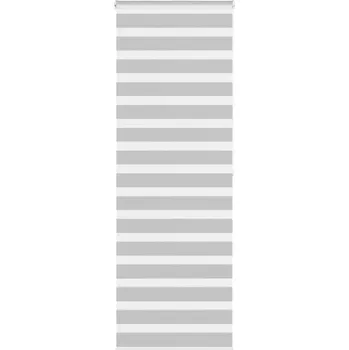 Roleta vidaXL Zebra roleta 90x200 cm šířka látky 85,9 cm polyester [4014779] Barva: světle šedá