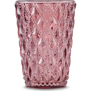 Svícen German ANDREN Skleněný svícen růžová
