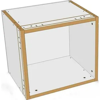 Obývací stěna Nástěnný výklenek Knauf S / 40 x 36,2 cm / dřevo / bílá