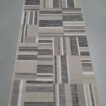 Koberec SPOLTEX Venkovní koberec Prisma in-out hnědošedý 80 x 150 cm