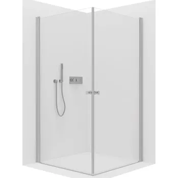 CERANO Sprchový kout Antelo Duo L/P chrom, transparent sklo 100x80 křídlový