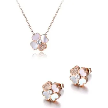 Náhrdelník Přívěskynakrk.cz Ocelová sada Shell Flowers