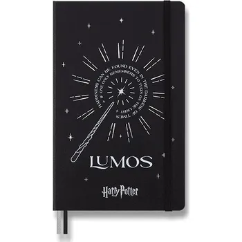 Zápisník Zápisník Moleskine Harry Potter - tvrdé desky L, linkovaný, černý