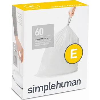 Pytle na odpadky Sáčky do odpadkového koše 20 L, Simplehuman typ E, zatahovací, 3 x 20 ks ( 60 sáčků ), 20 µm