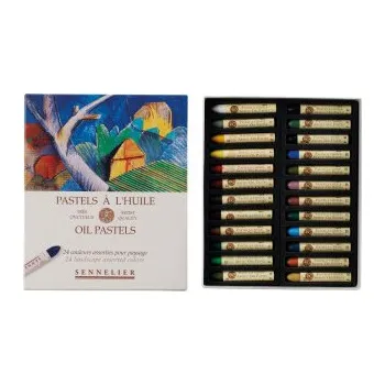 Sada olejových pastelů Sennelier 24ks krajinářská