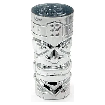 Sklenice Skleněný Tiki pohár ve stříbrném provedení 440ml