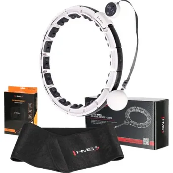 Masážní přístroj Sada masážní hula hoop HMS HHM16 se závažím, magnety, počítadlo, zeštíhlující pás BR163