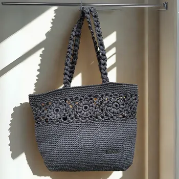 Kabelka Marcela Fantová Háčkovaná kabelka černá