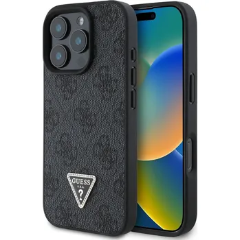 Guess Ochranný kryt na iPhone 16 Pro - Guess, 4G Strass Triangle Black