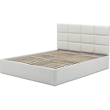 Postel Čalouněná postel TORES II bez matrace rozměr 160x200 cm - Eko-kůže Bílá