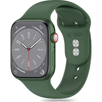 Řemínek na hodinky Tech-Protect Řemínek pro Apple Watch 44mm / 45mm / 46mm / 49mm - Tech-Protect, Silicone Olive