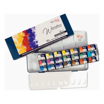Vodová barva Sada akvarelových barev Rosa 21ks – Monopigmented