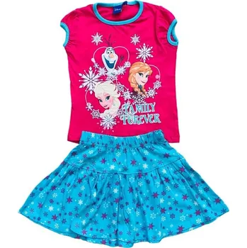 Dívčí sukně Sun City Dívčí letní set FROZEN se sukní růžovo-modrý Růžová, Velikost: 104 104