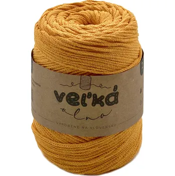 Příze VEĽKÁvlna VEL'KÁ vlna bavlněná šňůra na háčkování 2mm Měsíček