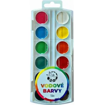 Vodová barva Vodové barvy Lemur 12ks s medem