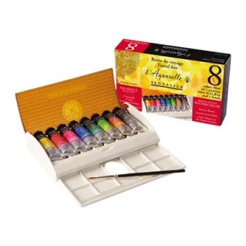 Vodová barva Sada akvarelových barev Sennelier 8x10ml základní odstíny