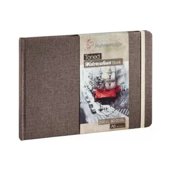 Akvarelová kniha HHM hnědá A5 200g