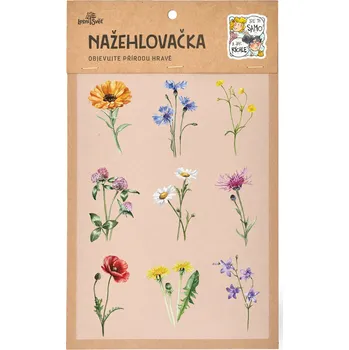 Textilní nažehlovací páska Lesní svět Nažehlovačka M 092 - Luční kvítí 1.