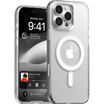 Pouzdro na mobilní telefon Mercury Ochranný kryt na iPhone 16 Pro MAX - Mercury, JelHard MagSafe Transparent