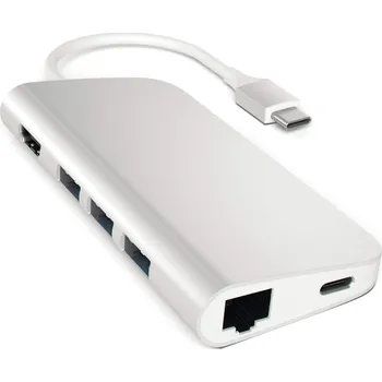 USB hub Satechi Redukce / adaptér - Satechi, USB-C Multi-Port Adapter Silver