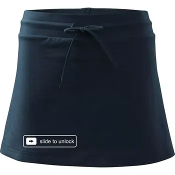 Dámská sukně Slide to unlock - Sportovní sukně - two in one - S ( Námořní modrá (velmi tmavá - téměř černá) )