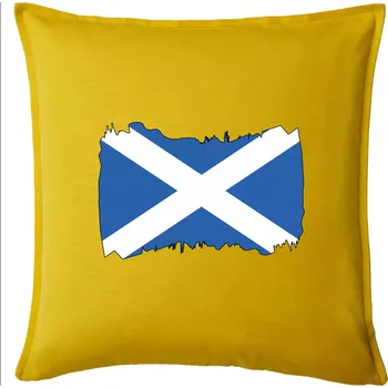 Polštář Skotská vlajka - Polštář 50x50 - 50x50 - Pouze potah ( Žlutá )