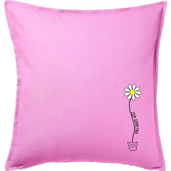 Polštář Jsem kopretina ! - Polštář 50x50 - 50x50 - Pouze potah ( Růžová )