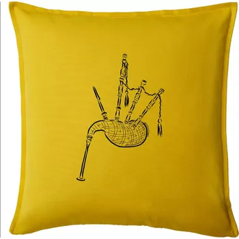 Polštář Skotské dudy - Polštář 50x50 - 50x50 - Pouze potah ( Žlutá )